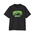 Gym Rocket Neon Green Retro Logo Oversized