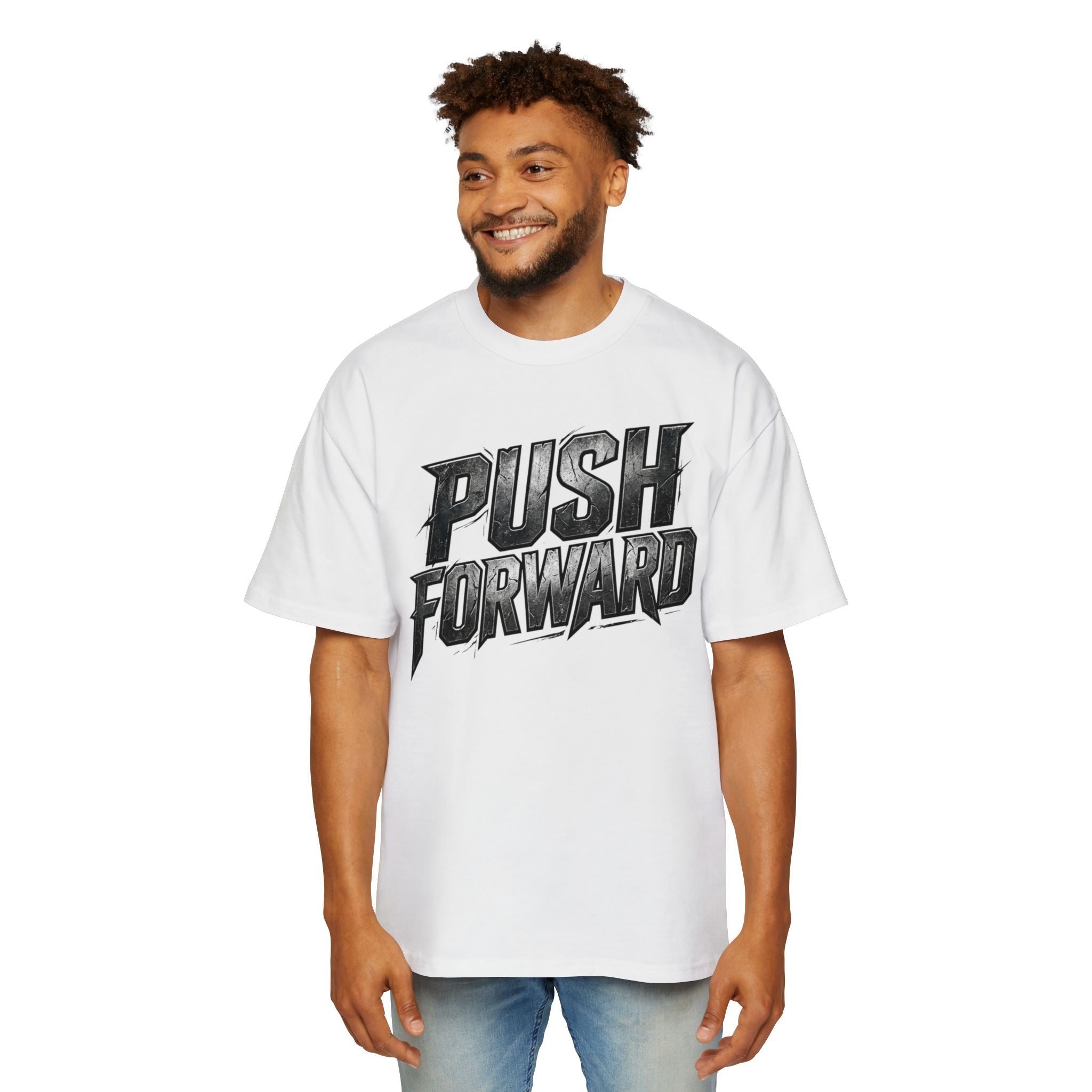 Push Forward Oversized Men's T-Shirt