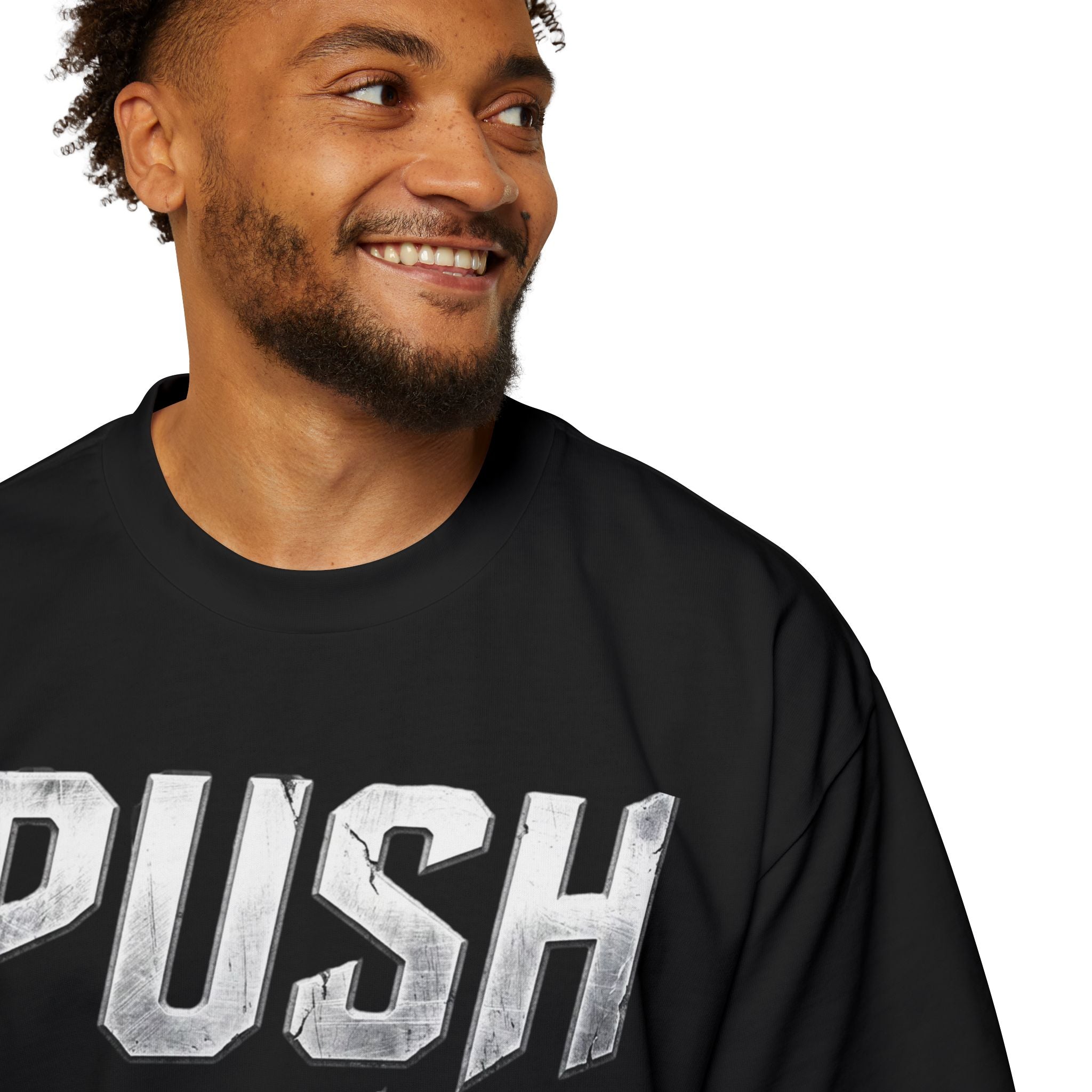 Push Forward Oversized Men's T-Shirt