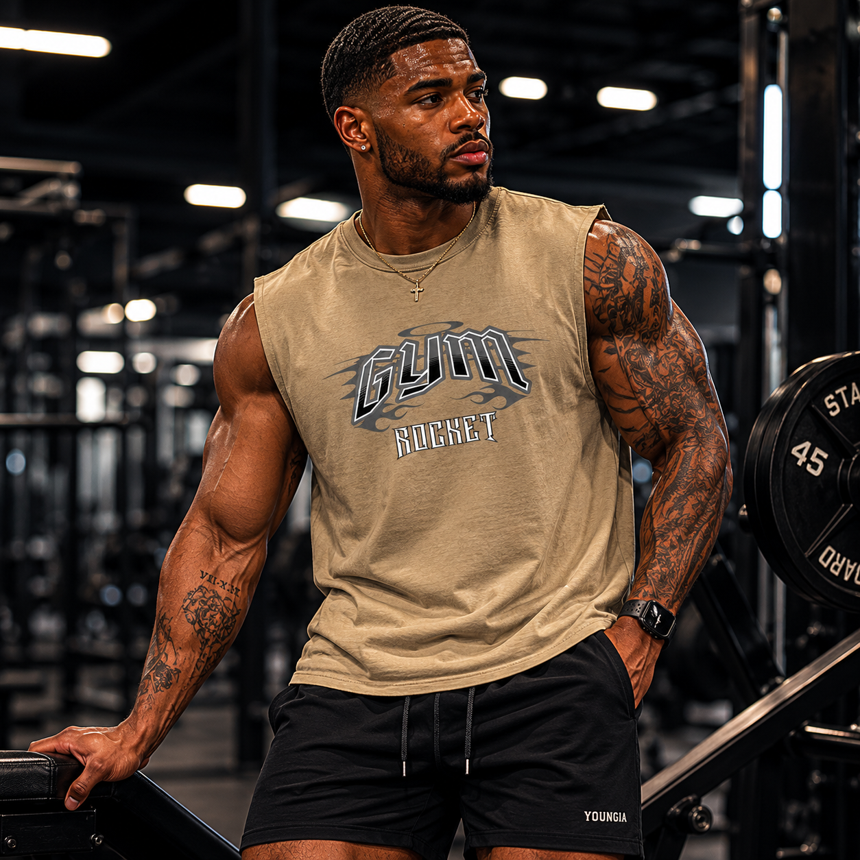 Gym Rocket Muscle Tee