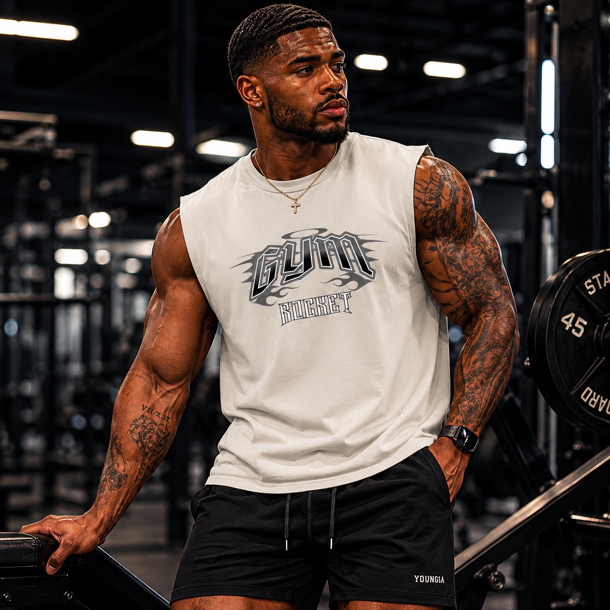 Gym Rocket Muscle Tee